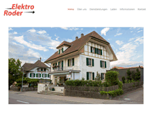 Tablet Screenshot of elektro-roder.ch